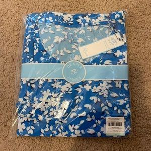 Draper James Ruffle Nightie in Blue Shadow Floral